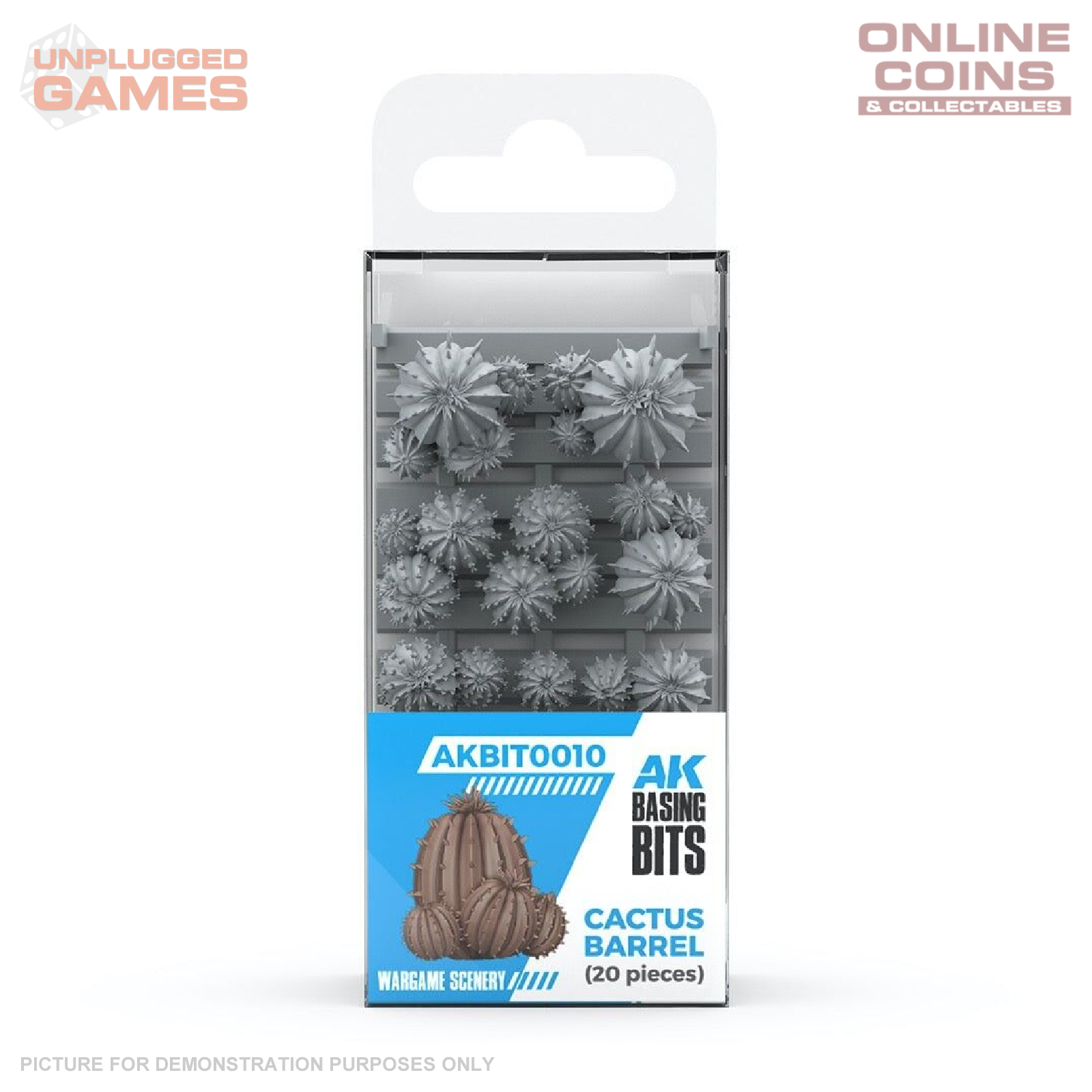 AK Interactive - Basing Bits - Cactus Barrel - 20 Pieces